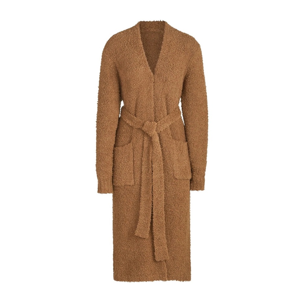 NWT SKIMS Cozy Knit Robe in Camel